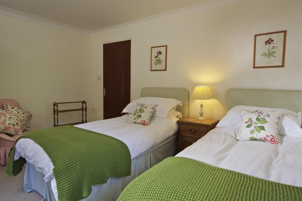 Twin bedroom on ground floor (photo 2) at Treetops in Moult Hill, Salcombe