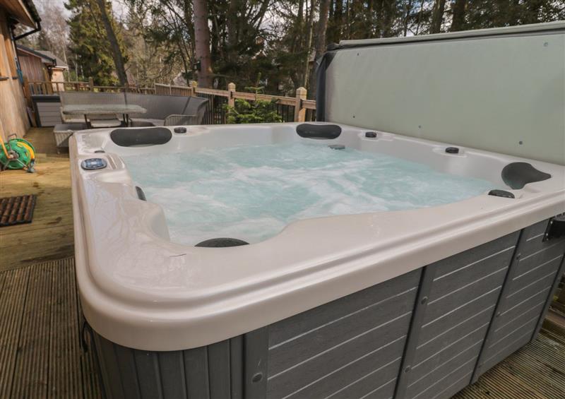 There is a hot tub at Treetops, Otterburn