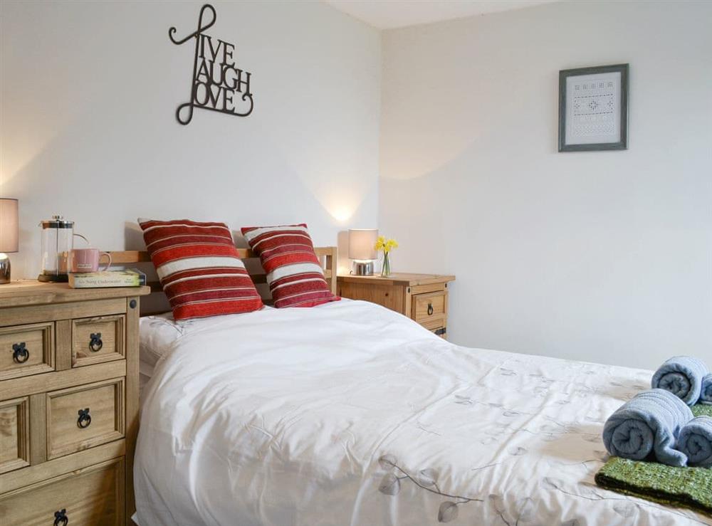 Relaxing double bedroom at Treetops in Whitstone, near Bude, Cornwall