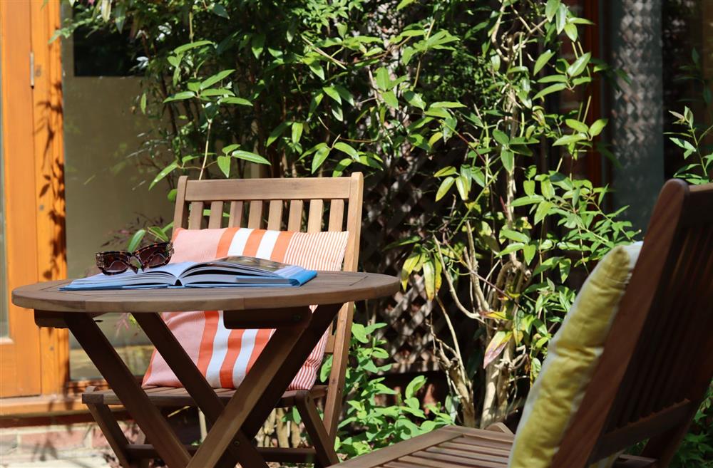 Enjoy your morning coffee in the central courtyard area