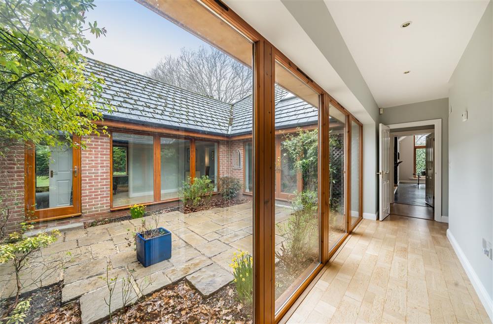 The central courtyard provides a sheltered spot to relax in