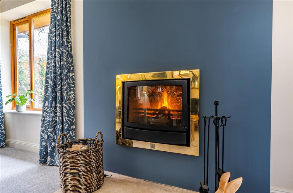 The wood burning fire is perfect for cosy days in