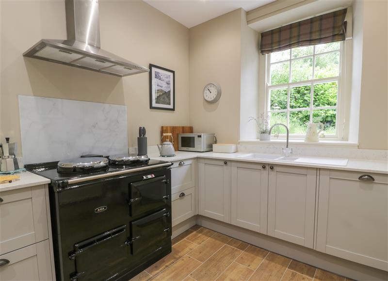 This is the kitchen at Trefoil Cottage, Blyth Bridge near West Linton