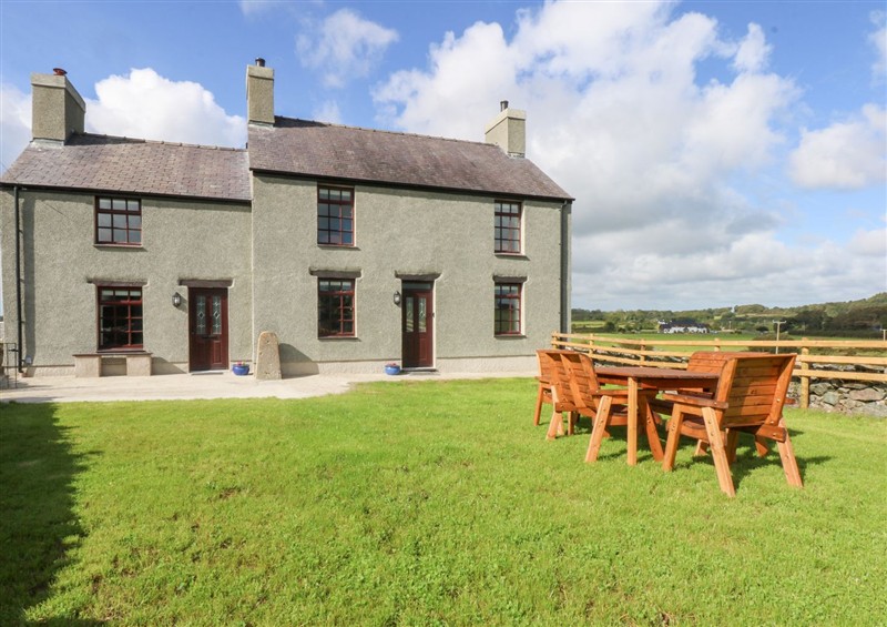 This is the garden at Trefor Ganol, near Pentraeth