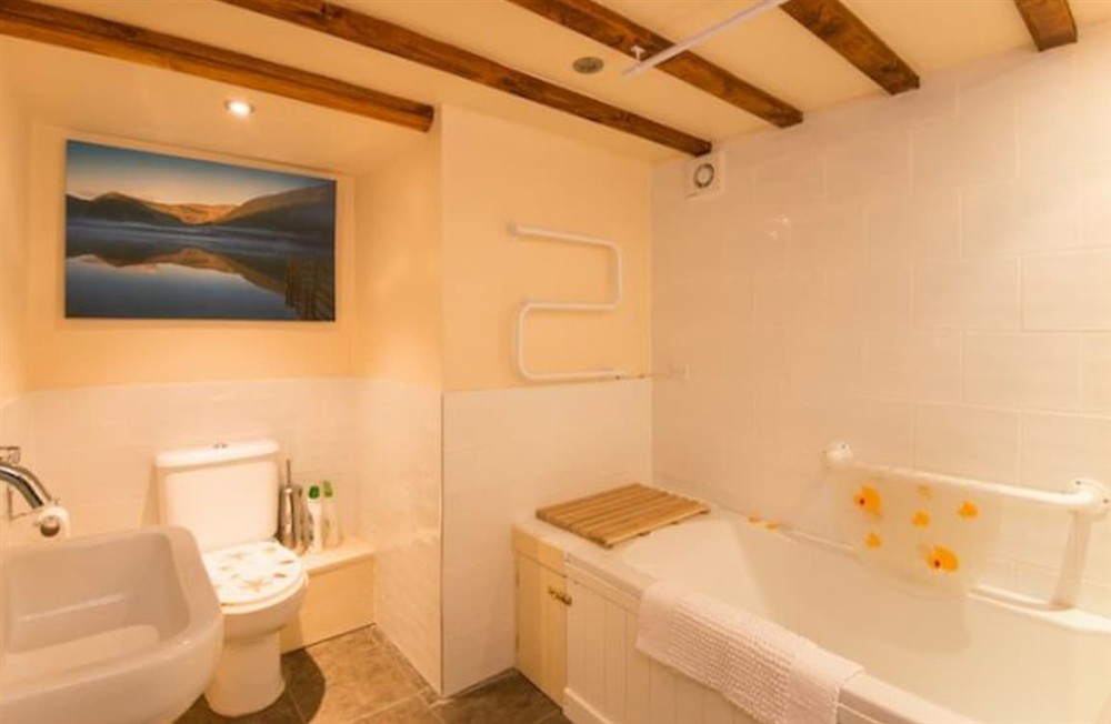 Bathroom at Treganoon Round Barn in Lostwithiel, Cornwall