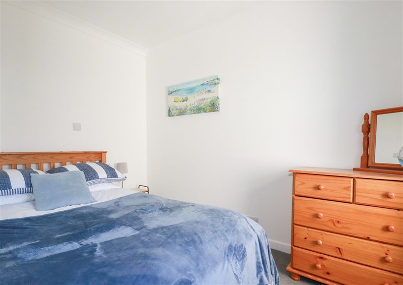 One of the 5 bedrooms at Tregundy Farmhouse, Perranporth