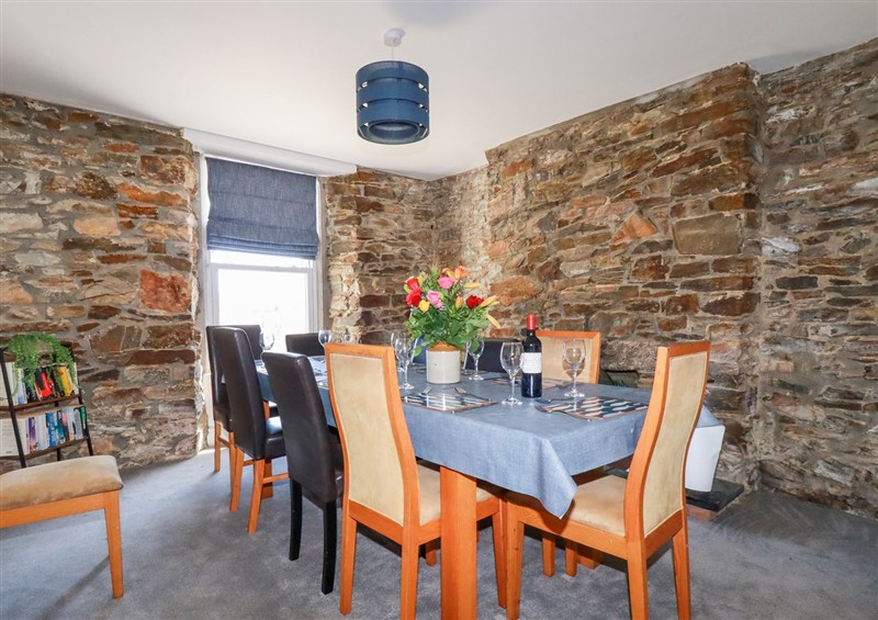 This is the dining room at Tregundy Farmhouse, Perranporth