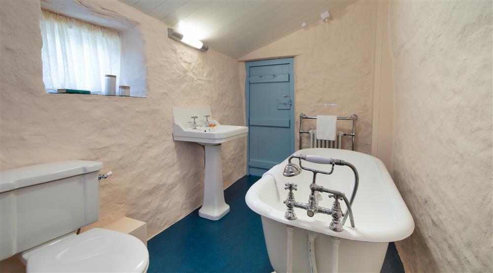 The bathroom at Treleddyd Fawr Cottage in Haverfordwest, Pembrokeshire