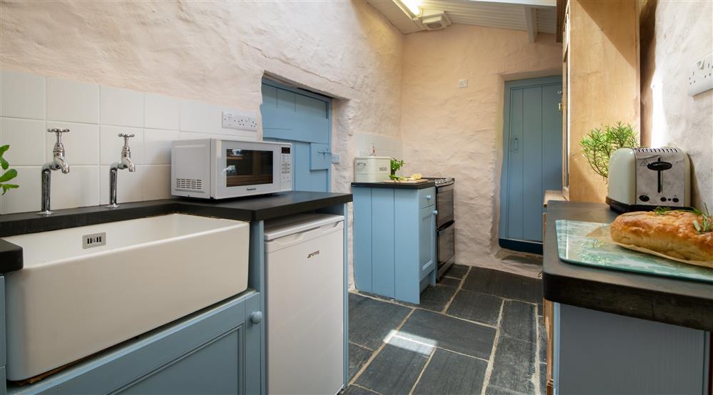 The kitchen at Treleddyd Fawr Cottage in Haverfordwest, Pembrokeshire