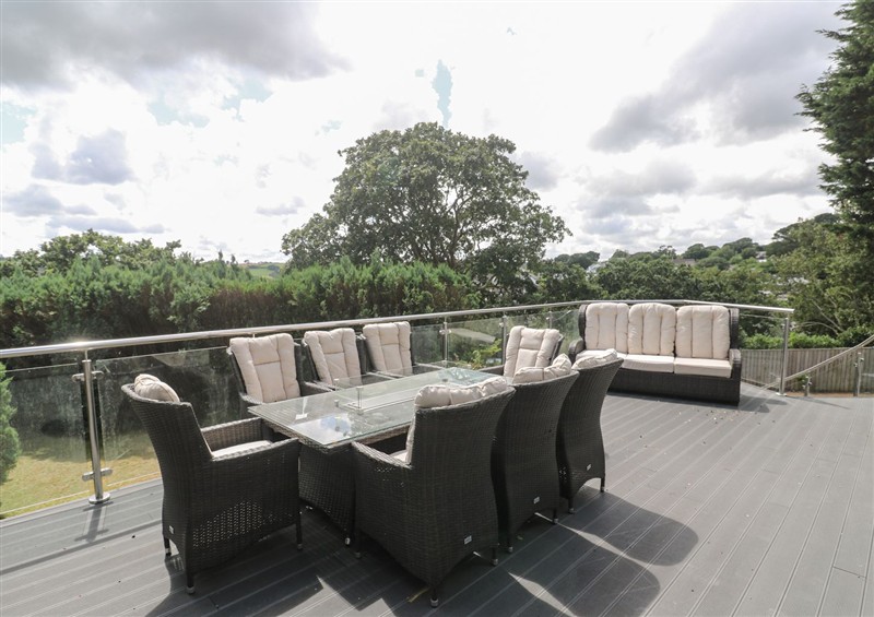 The patio in Treliance at Treliance, Feock near Carnon Downs