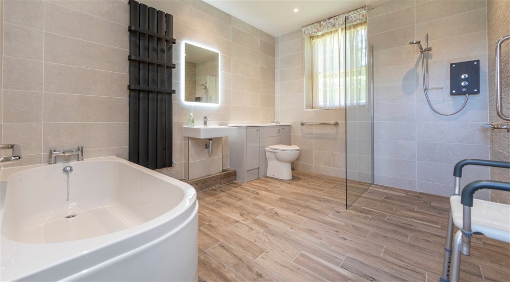 The bathroom at Trelissick Engine House in Truro, Cornwall