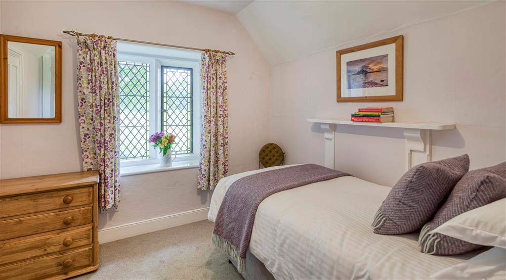 The single bedroom at Trelissick New Lodge in Truro, Cornwall