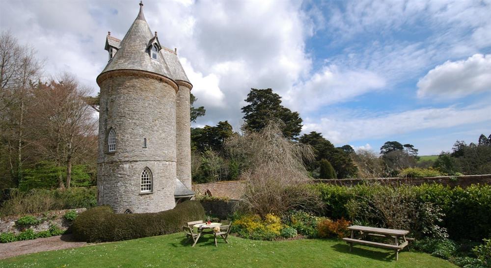 The exterior of The Water Tower, Trelissick, Cornwall