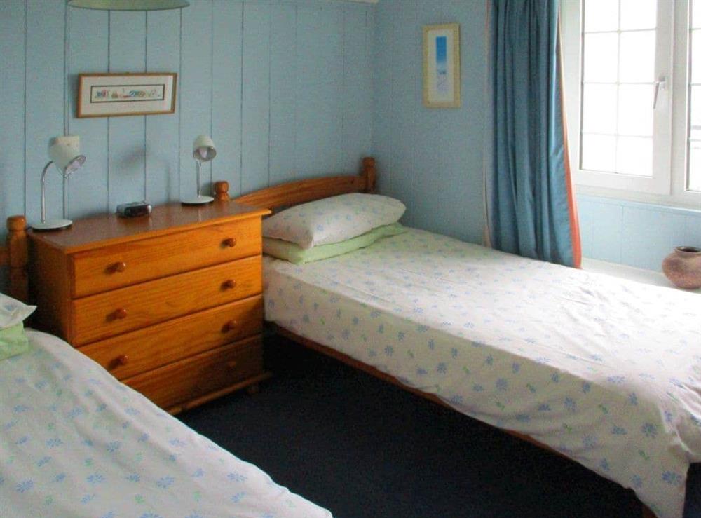 Cosy twin bedded room at Tremaer in Bude, Cornwall., Great Britain