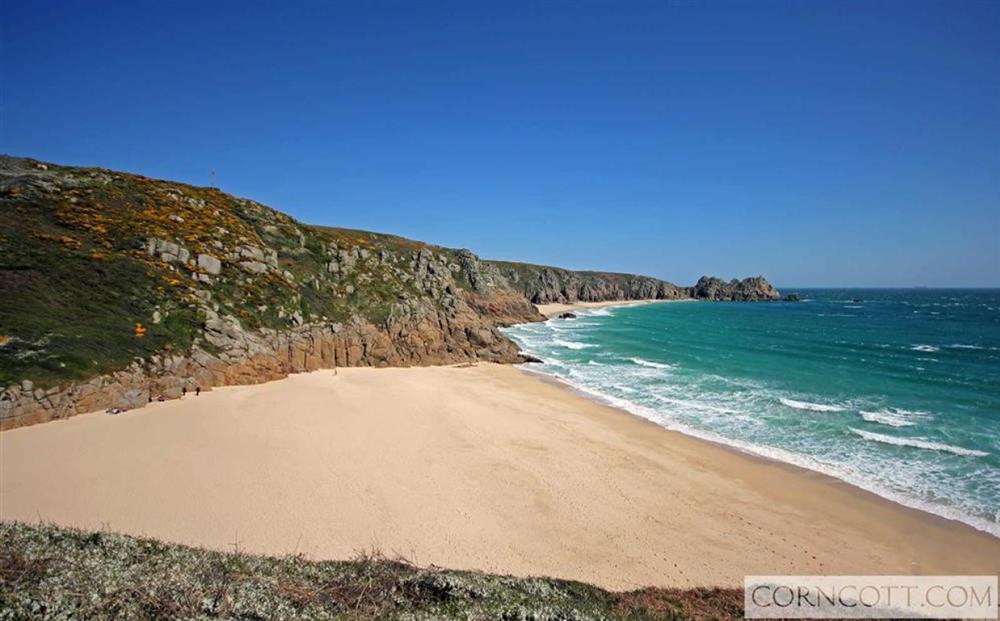 Porthcurno beach at Tremerth Cottage in Mousehole