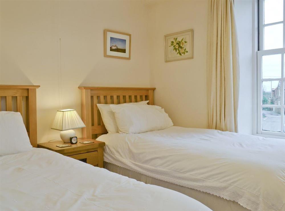 Comfortable twin bedroom at Trentham Cottage in Snettisham, near Hunstanton, Norfolk