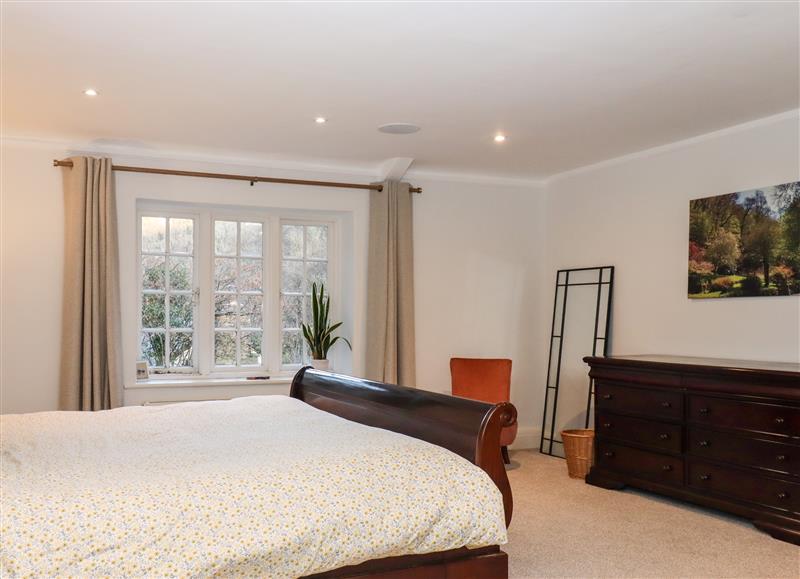 One of the 5 bedrooms at Trentishoe Coombe, Parracombe