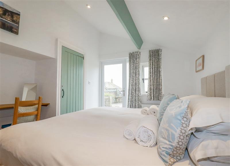 This is a bedroom at Trerubies, Delabole