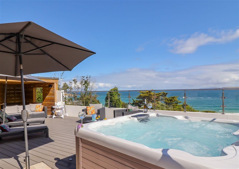 There is a swimming pool at Tresco Bungalow, St Ives