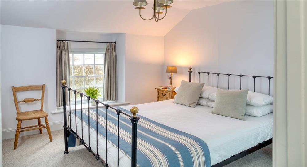 The double bedroom at Trescore in Nr Padstow, Cornwall
