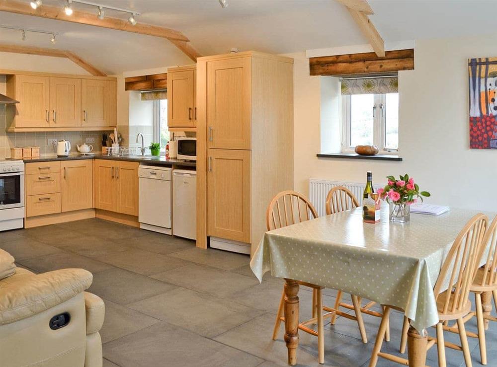 Kitchen & dining area at Tresidder Barn in Constantine, near Falmouth, Cornwall