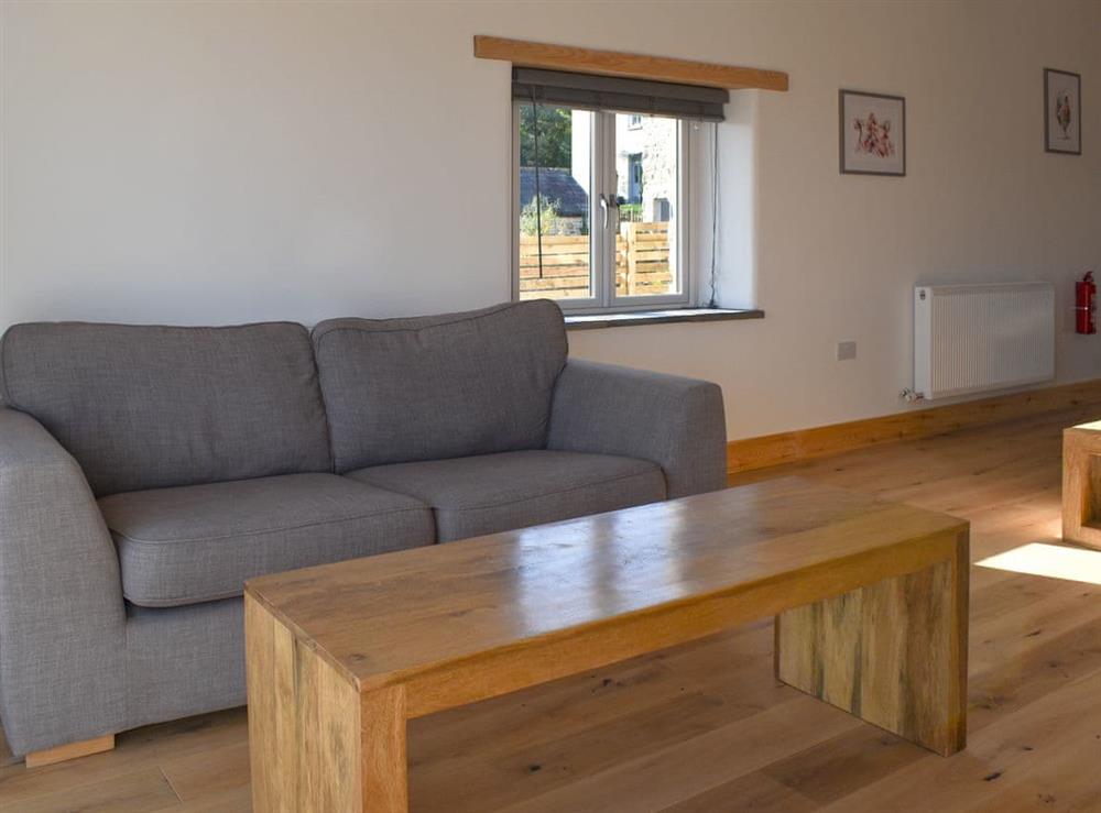 Living area at Treskilling Barn, in Bodmin, Cornwall
