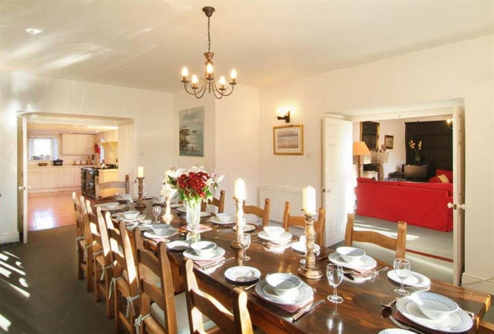 Dining room (photo 2) at Tretawn Farmhouse, St Kew, North Cornwall
