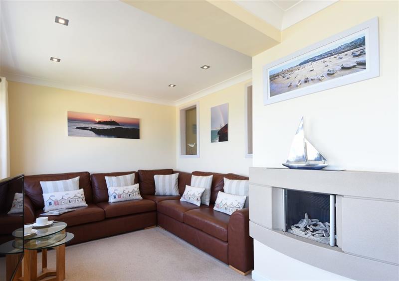 This is the living room at Treth Ha Mor, Carbis Bay