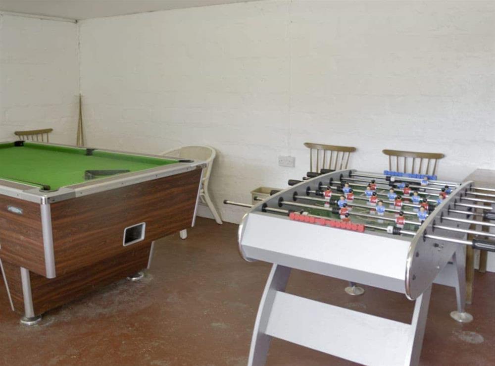 Shared games room at Dovecote, 