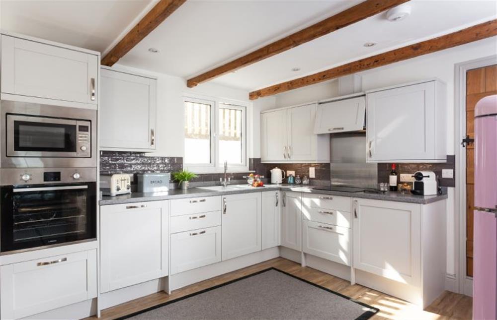Trevarrow Cottage, Cornwall: The well-equipped kitchen  at Trevarrow Cottage, Coverack