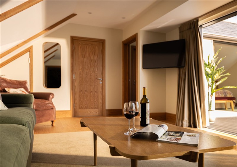 The living area at Trevean, Mullion