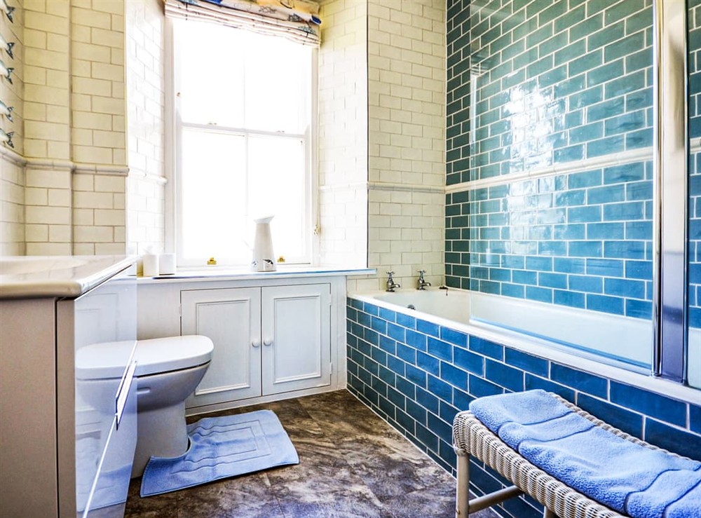 Bathroom at Trevellas in Portscatho, Cornwall