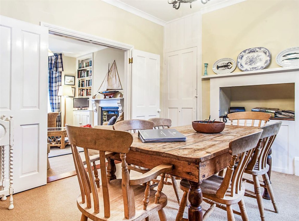 Dining Area at Trevellas in Portscatho, Cornwall