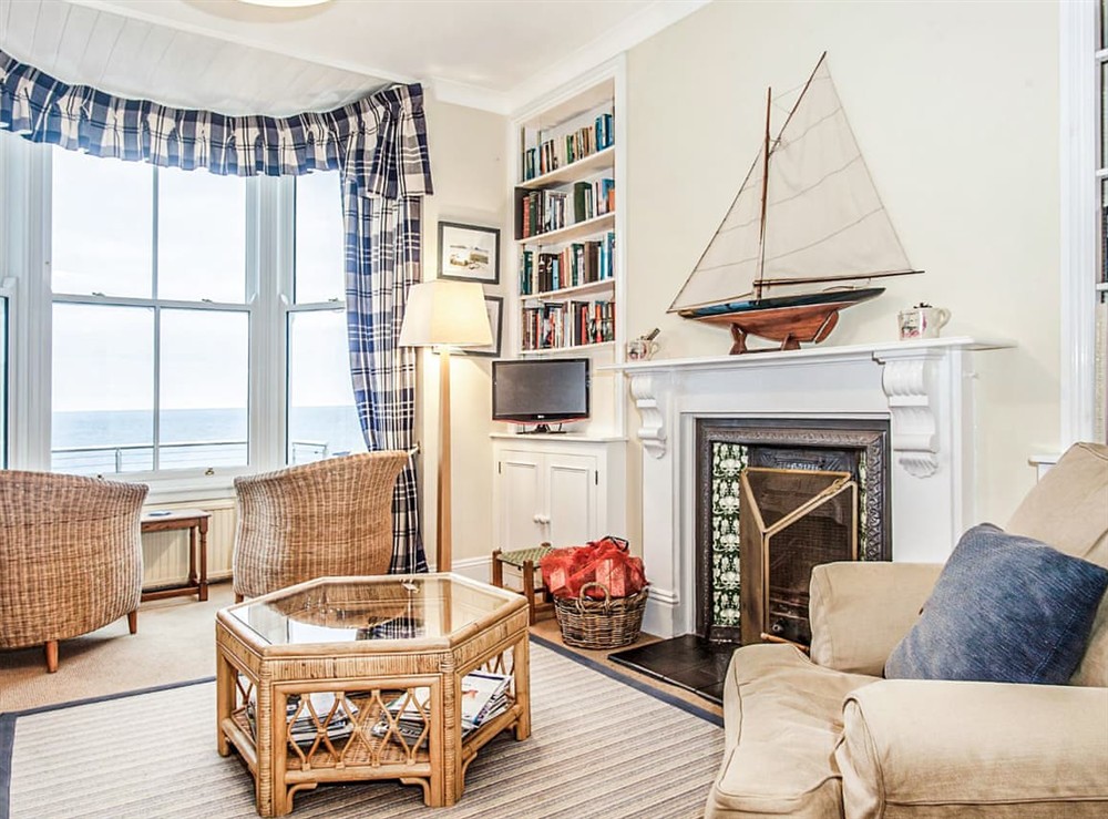 Living area at Trevellas in Portscatho, Cornwall