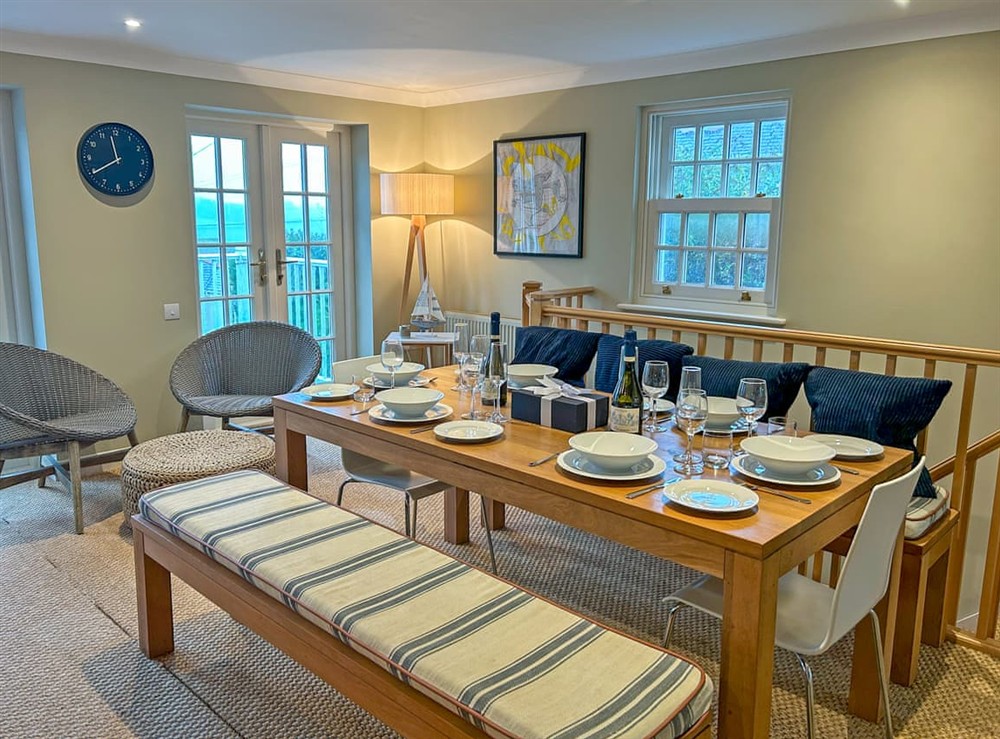 Dining Area at Trevennen West in St Mawes, near Falmouth, Cornwall