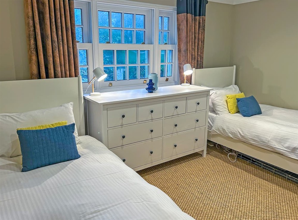 Twin bedroom (photo 2) at Trevennen West in St Mawes, near Falmouth, Cornwall