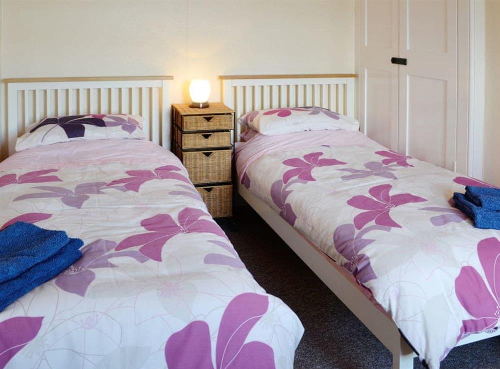 Twin bedroom at Trevina in Portland, near Weymouth, Dorset