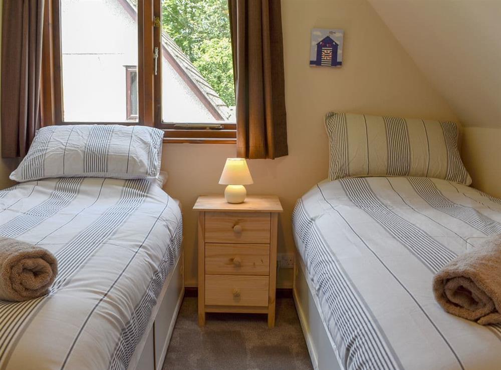 Twin bedroom at Trevithick Lodge in St Erth Praze, near Hayle, Cornwall