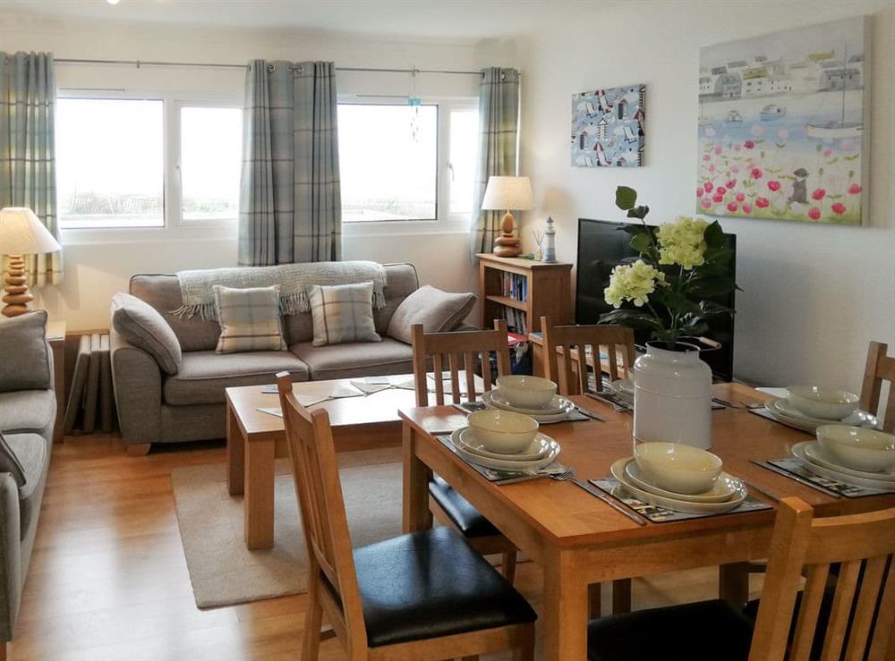 Comfortable open plan living space at Trevone in St Merryn, near Padstow, Cornwall