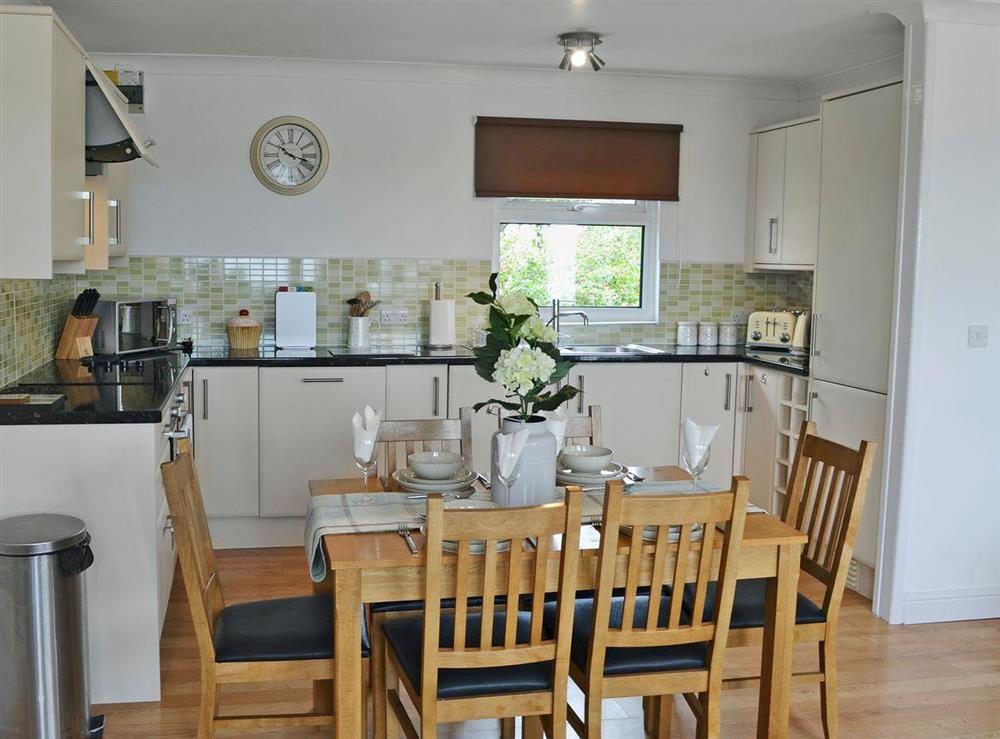 Inviting kitchen/dining area at Trevone in St Merryn, near Padstow, Cornwall