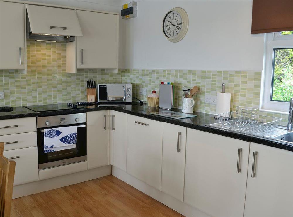 Well equipped kitchen area at Trevone in St Merryn, near Padstow, Cornwall
