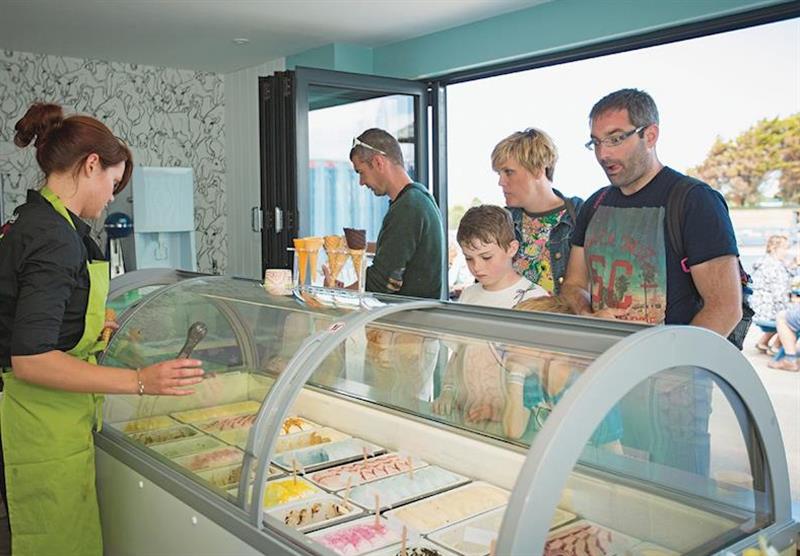 Time for an ice-cream at Trevornick in Holywell Bay, North Cornwall