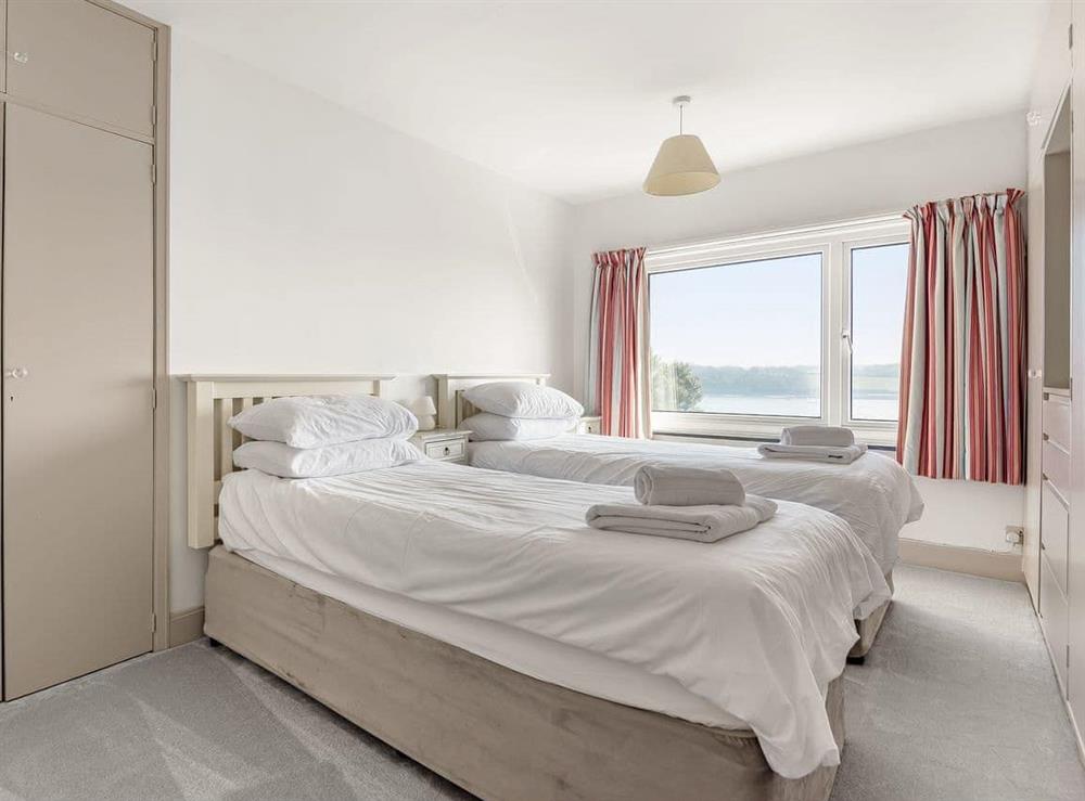 Double bedroom at Trevu in St Mawes, Cornwall