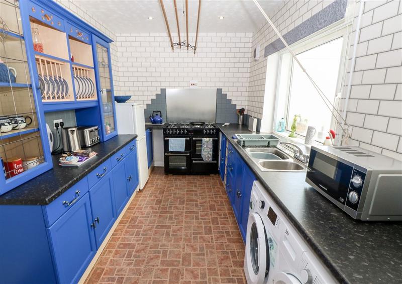 This is the kitchen at Trewan Cottage, Rhosneigr