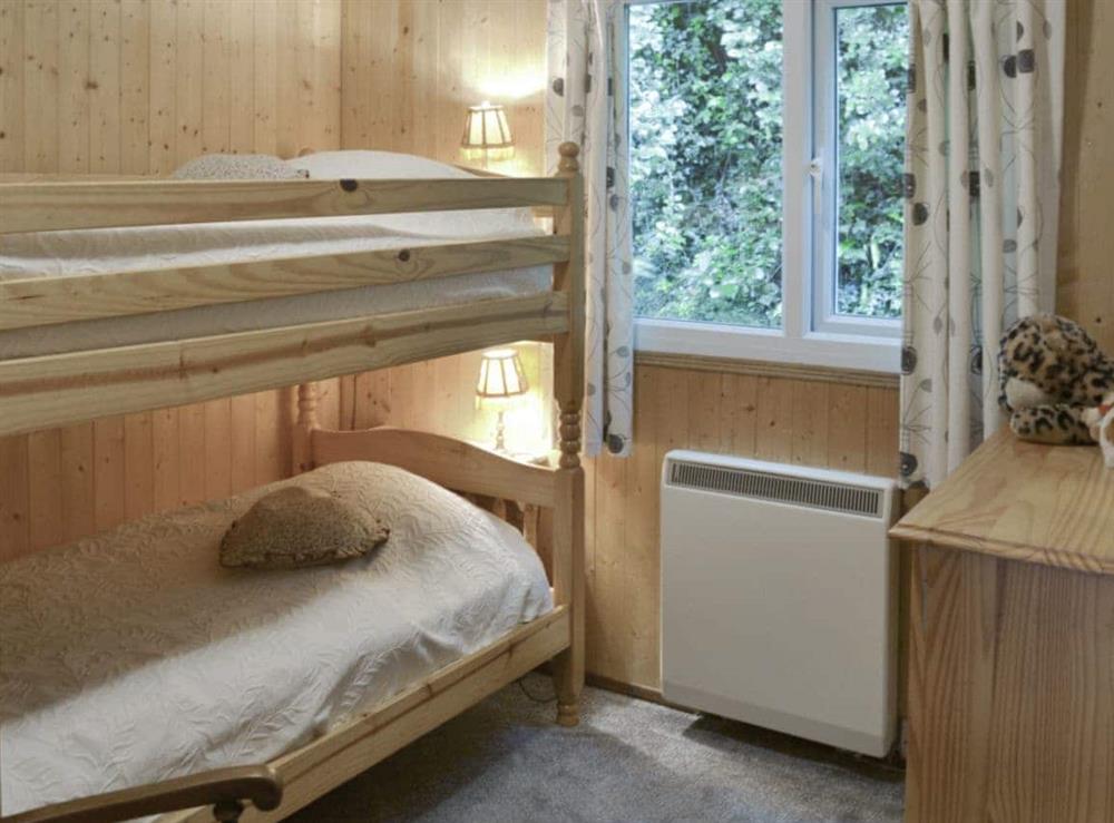 Good-sized bunk bedroom at Trewartha Chalet in Crackington Haven, Cornwall