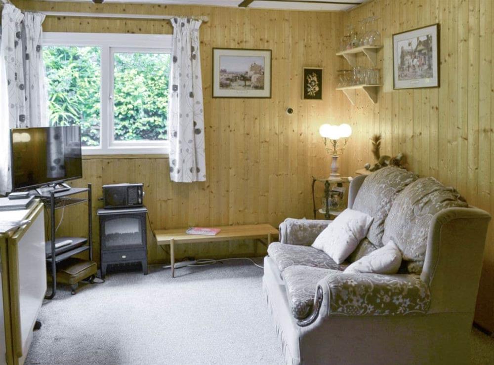 Welcoming living area at Trewartha Chalet in Crackington Haven, Cornwall