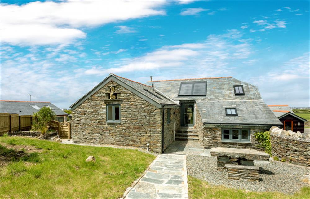 Outside Trewethan Barn at Trewethan Barn, Tintagel