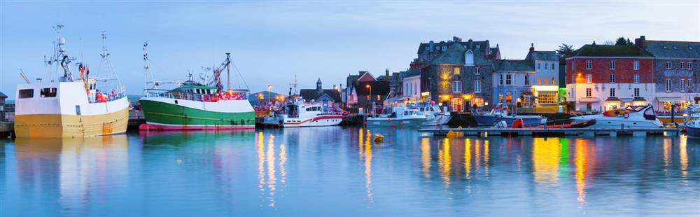 Padstow harbour at Trewethan Barn, Tintagel