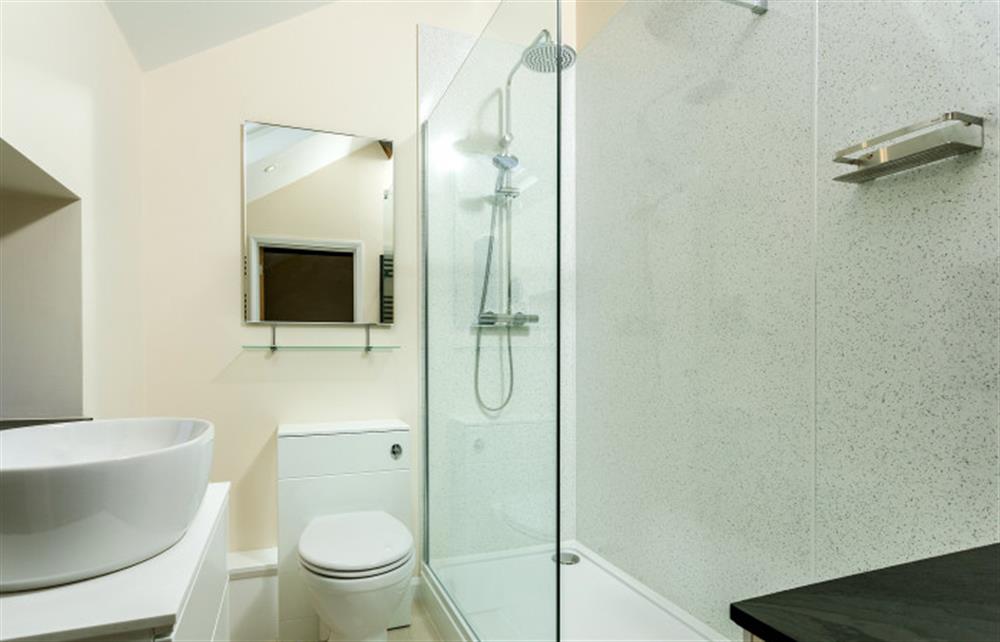 The family shower room at Trewethan Barn, Tintagel
