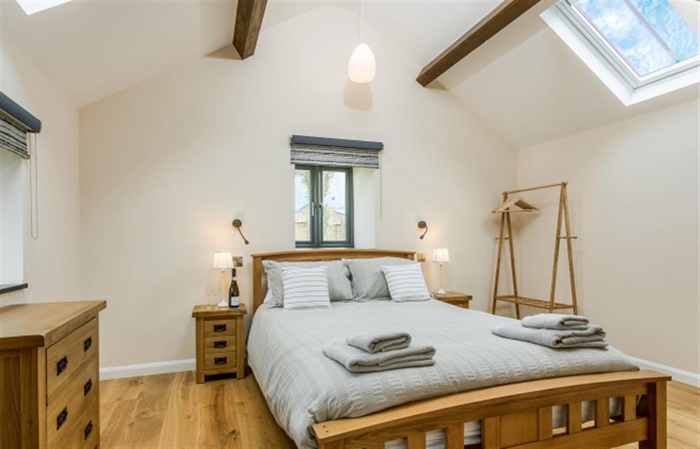 The master bedroom at Trewethan Barn, Tintagel